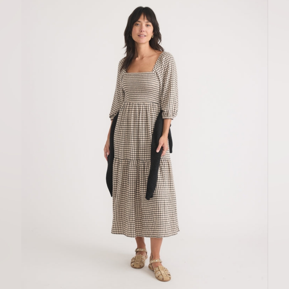 NWOT Marine Layer Ivy Smocked Dress, Med